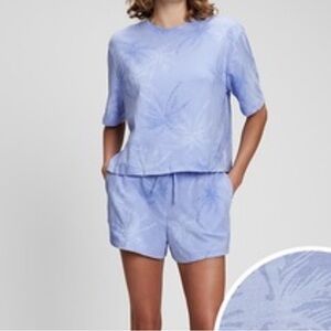 Gap Women's Blue Palm Print loungewear set